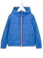 Moncler Kids Hooded Rain Jacket, Boy's, Size: 8 Yrs, Blue