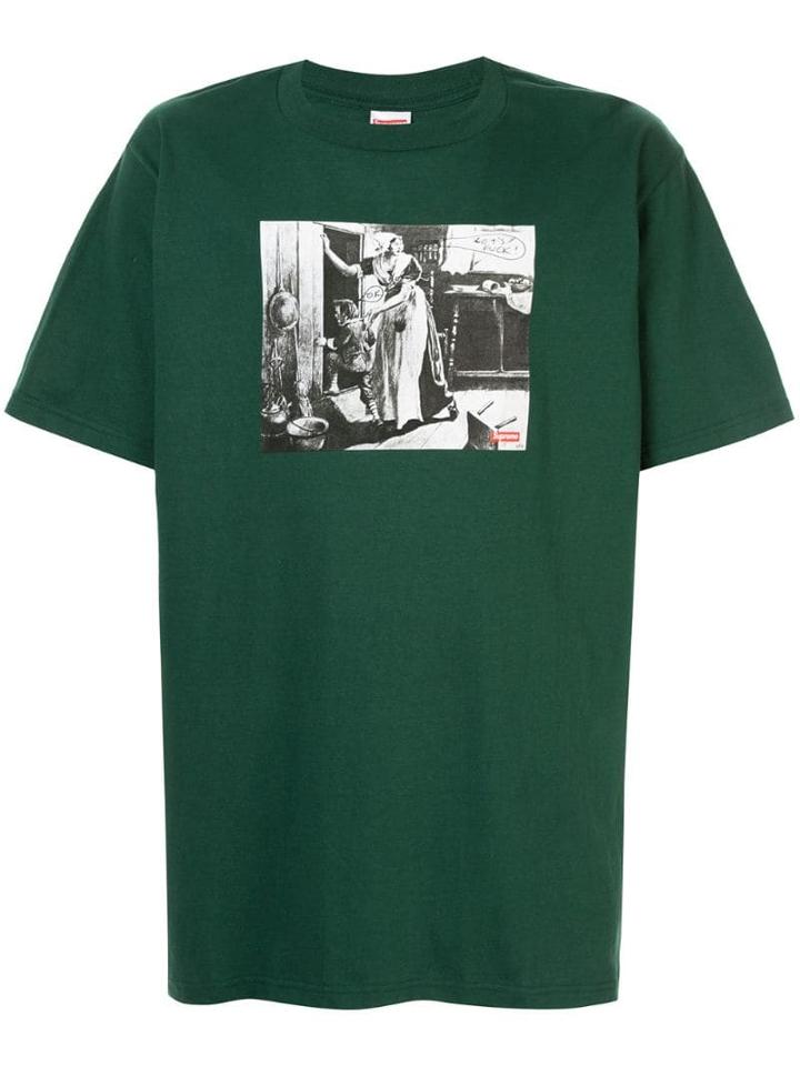Supreme Mike Kelley Hiding From Indian Tee - Green