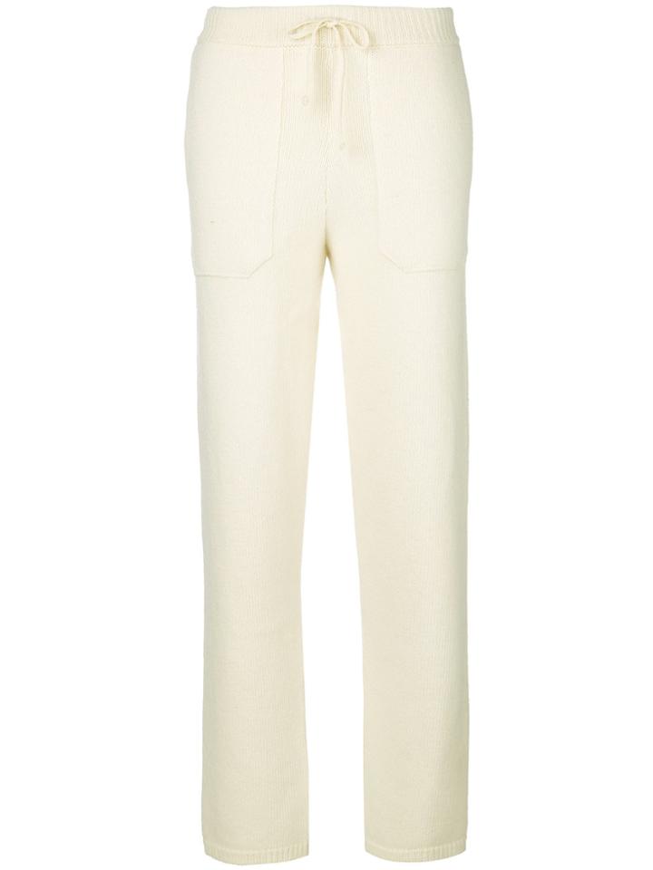 Giada Benincasa Knitted Track Pants - White