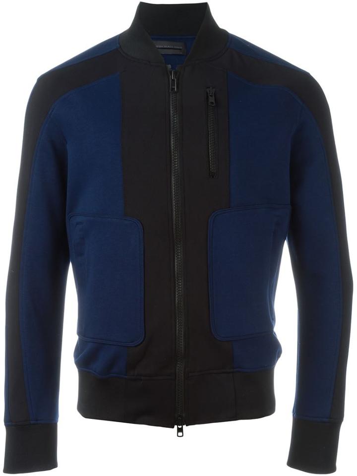 Diesel Black Gold Panelled Zip Sweatshirt