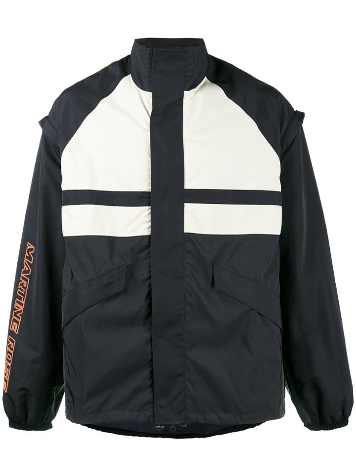 Martine Rose Detachable Sleeve Panelled Sports Jacket - Blue