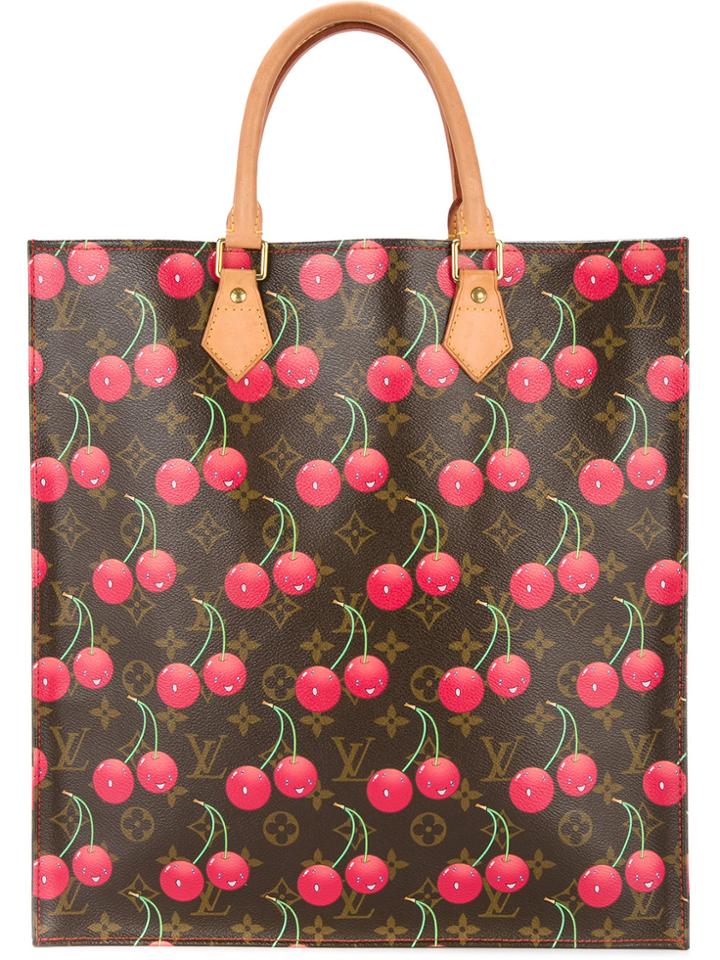 Louis Vuitton Vintage Monogram Cherry Tote - Black