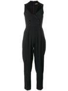 Alice+olivia Double Breasted Jumpsuit - Black