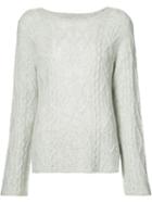 Nili Lotan - Cable Knit Jumper - Women - Cashmere - S, Grey, Cashmere