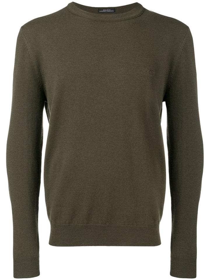 Boss Hugo Boss Crew Neck Jumper - Green