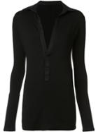 Yohji Yamamoto Long-length Shirt, Women's, Size: 2, Black, Acrylic/polyurethane/viscose