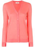 Pringle Of Scotland Classic V-neck Cardigan - Yellow & Orange