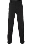 Lanvin Straight Fit Trousers, Men's, Size: 52, Black, Cotton