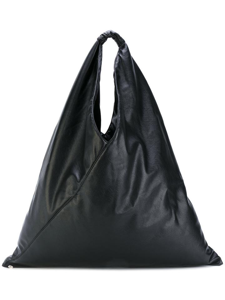 Mm6 Maison Margiela - Oversized Tote - Women - Polyester/polyurethane/viscose - One Size, Black, Polyester/polyurethane/viscose