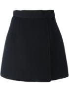 Dolce & Gabbana Short A-line Skirt, Women's, Size: 38, Black, Cotton/acetate/wool
