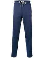 Moncler Drawstring Track Pants, Men's, Size: Small, Blue, Polyamide/cotton