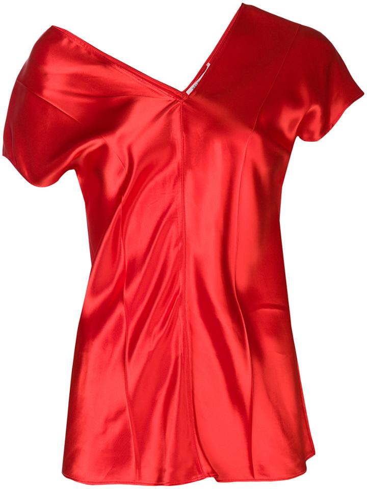 Helmut Lang Dropped Shoulder T-shirt - Red