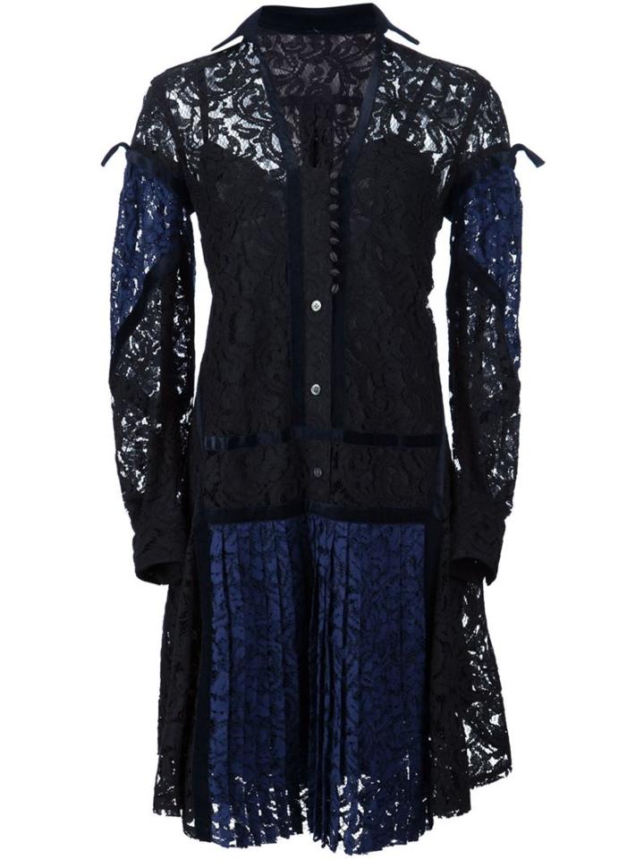 Sacai Two-tone Lace Dress