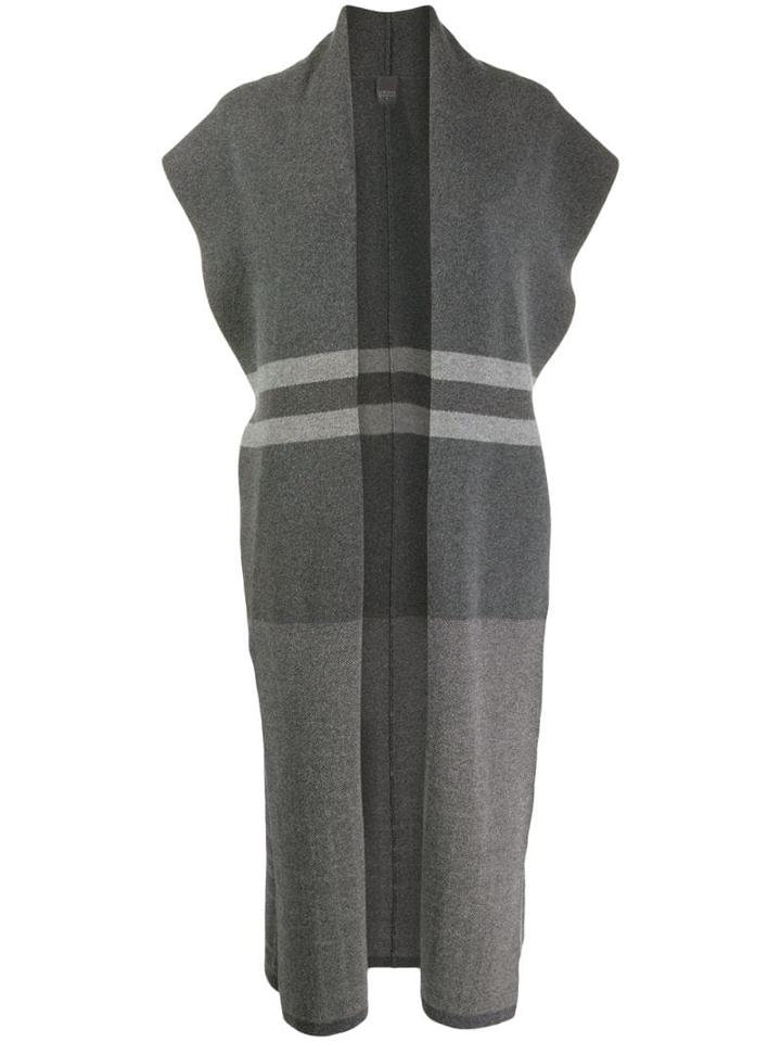 Lorena Antoniazzi Long Knitted Vest - Grey