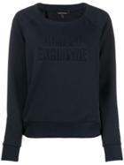 Armani Exchange Logo Embossed Jumper - Blue