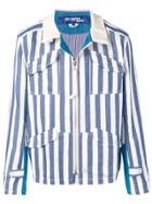 Junya Watanabe Man Striped Jacket - Blue