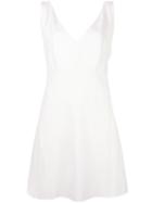 Chloé Short Sleeveless Dress, Women's, Size: 40, White, Silk/acetate/viscose