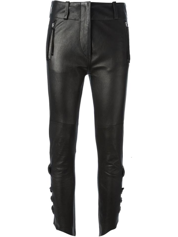 Isabel Marant Cropped Trousers, Women's, Size: 40, Black, Leather