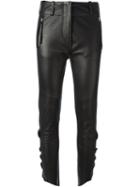 Isabel Marant Cropped Trousers, Women's, Size: 40, Black, Leather