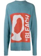 Oamc Bleach Oversized Sweater - Blue