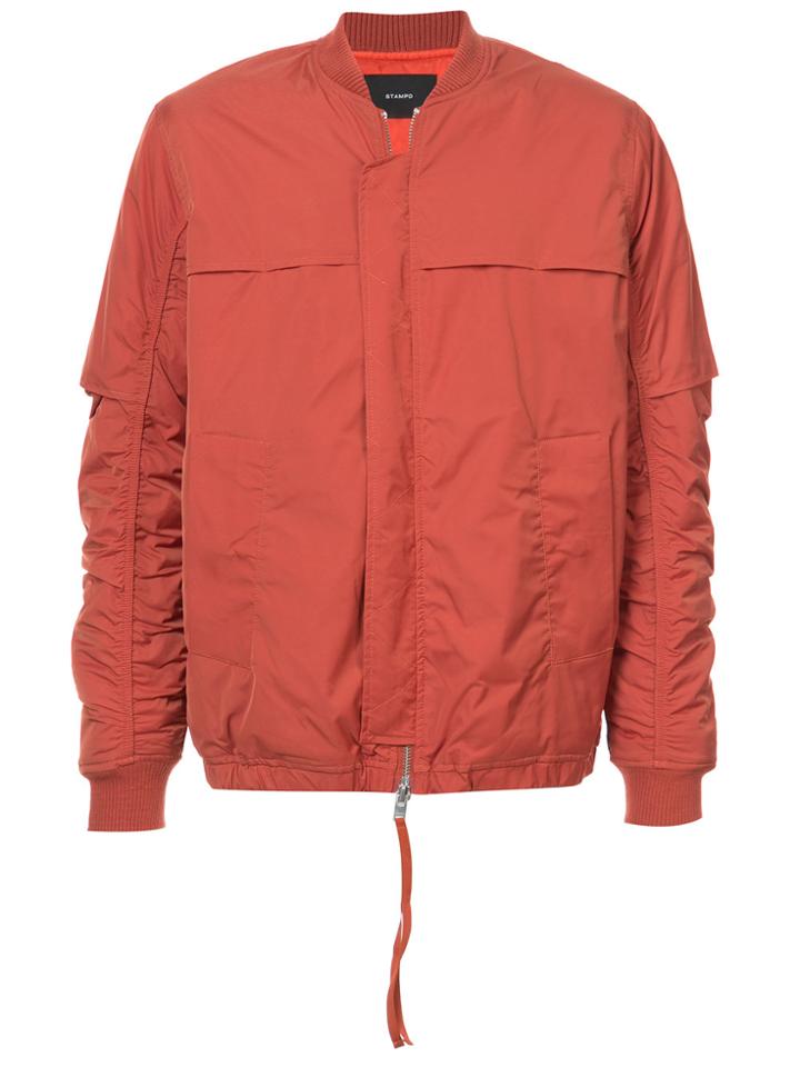 Stampd Heston Packable Bomber Jacket - Yellow & Orange
