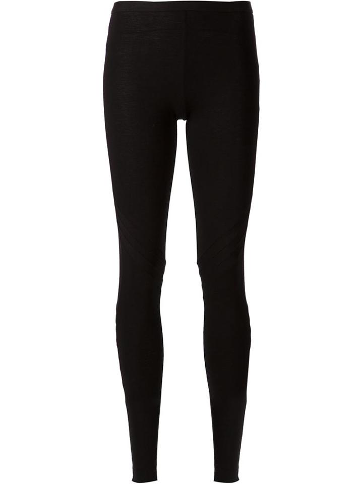 Rick Owens Lilies Classic Leggings, Women's, Size: 44, Black, Cotton/polyamide/viscose