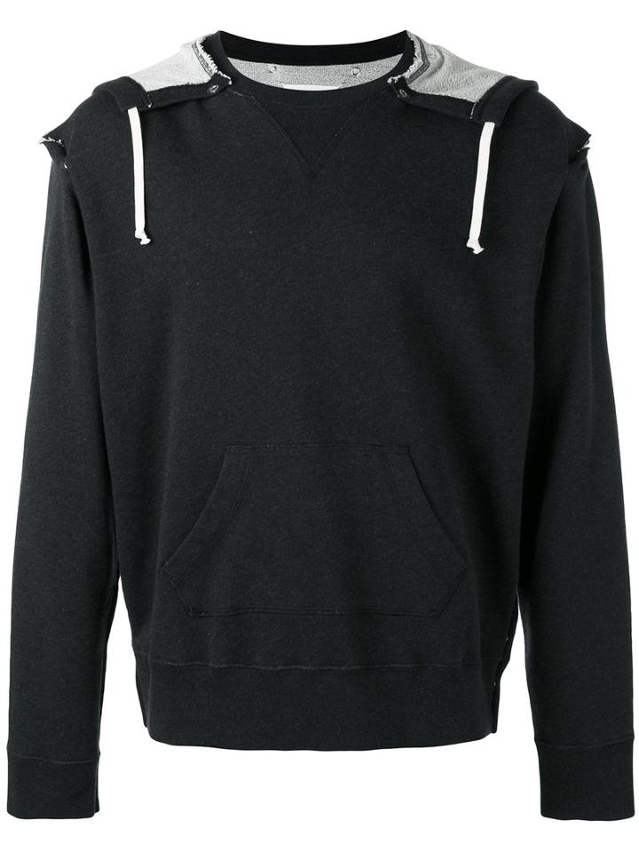 Maison Margiela - Drawstring Hoodie - Men - Cotton - 44, Black, Cotton