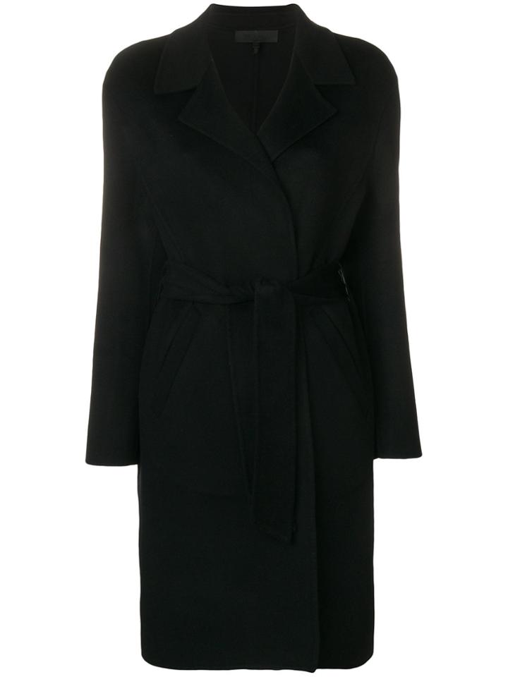 Rag & Bone Belted Single Breasted Coat - Black