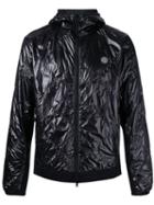Stone Island Quilted Hood Jacket, Men's, Size: Medium, Black, Cotton/polyamide/polyurethane Resin/polyester