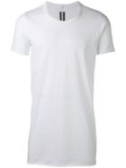 Rick Owens Round Neck T-shirt, Men's, Size: Large, White, Cotton