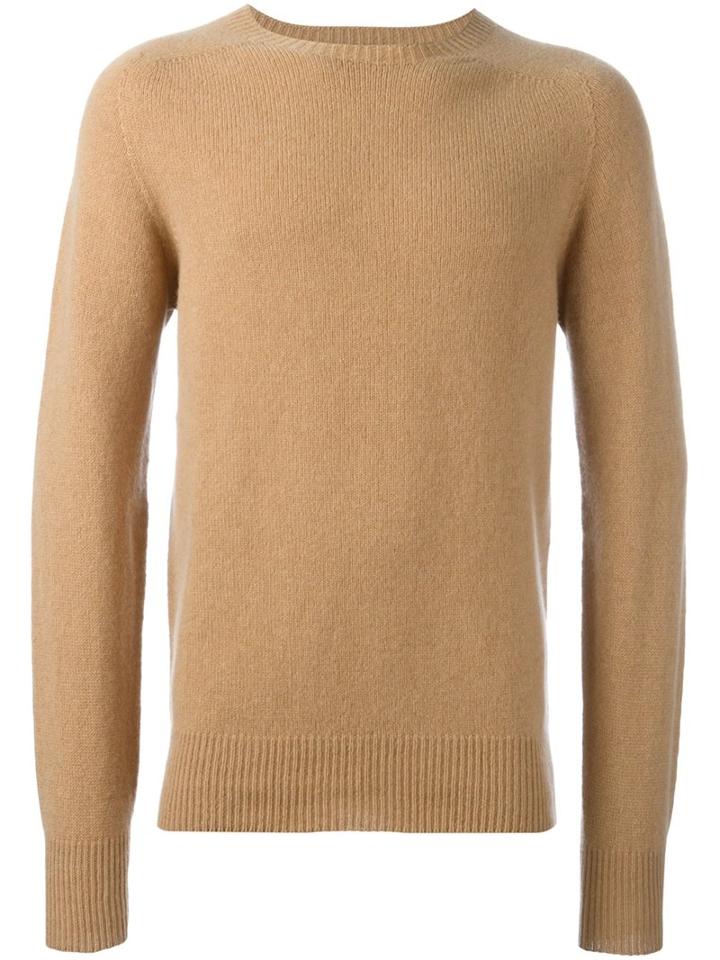 Ymc Crew Neck Pullover, Men's, Size: Medium, Nude/neutrals, Cashmere/merino
