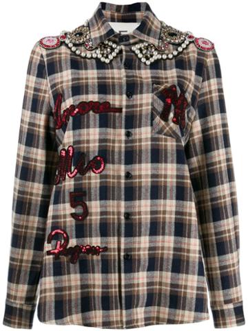 5 Progress New York Tartan Shirt - Brown