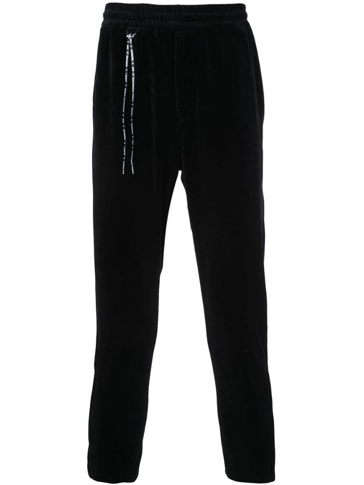 Mastermind World Velvet Track Trousers - Black