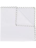 Brunello Cucinelli Striped Edge Cravat - White
