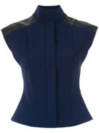 Gloria Coelho Structured Gilet - Blue