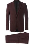 Armani Collezioni Two Piece Suit, Men's, Size: 46, Red, Acetate/viscose/virgin Wool