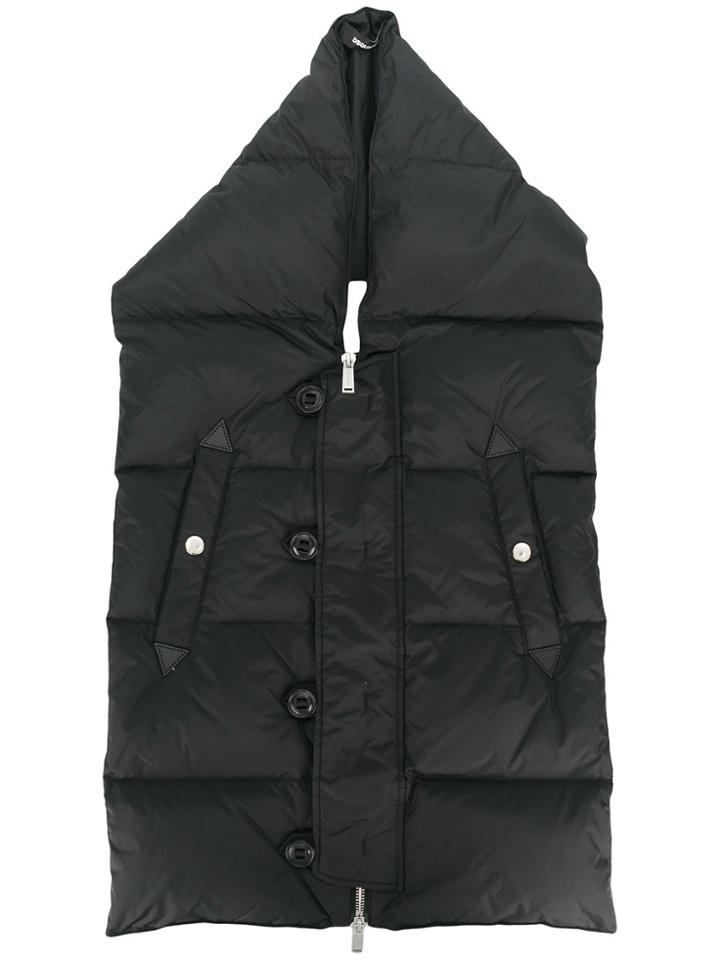 Dsquared2 Padded Scarf-jacket - Black