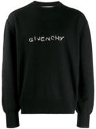 Givenchy Logo Stitch Sweatshirt - Black