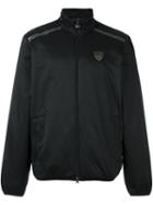 Ea7 Emporio Armani Logo Zip Jacket, Men's, Size: Small, Black, Cotton/polyamide/polyester