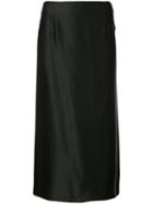 Vince - Slip Skirt - Women - Silk - 4, Black, Silk