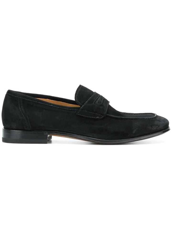 Silvano Sassetti Classic Slip-on Loafers - Black