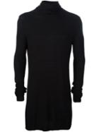 Julius Lightweight Roll Neck Sweater, Men's, Size: 2, Black, Rayon/wool