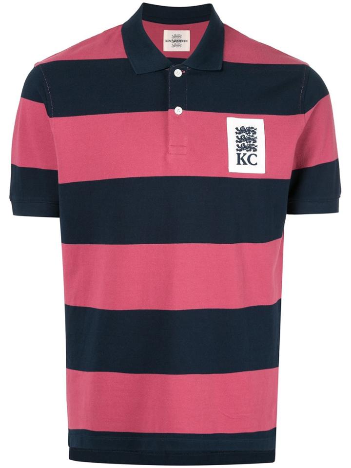 Kent & Curwen Miller Striped Polo Shirt - Pink