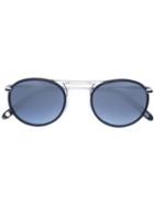 Garrett Leight - 'cordova' Sunglasses - Unisex - Leather/plastic/steel/metal (other) - One Size, Blue, Leather/plastic/steel/metal (other)