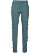 Tu Es Mon Trésor Side Pearl Edge/3 Year Jeans - Blue