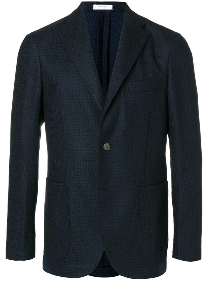 Boglioli Woven Classic Blazer - Blue