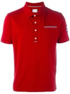 Moncler Gamme Bleu Classic Polo Shirt, Men's, Size: Large, Red, Cotton