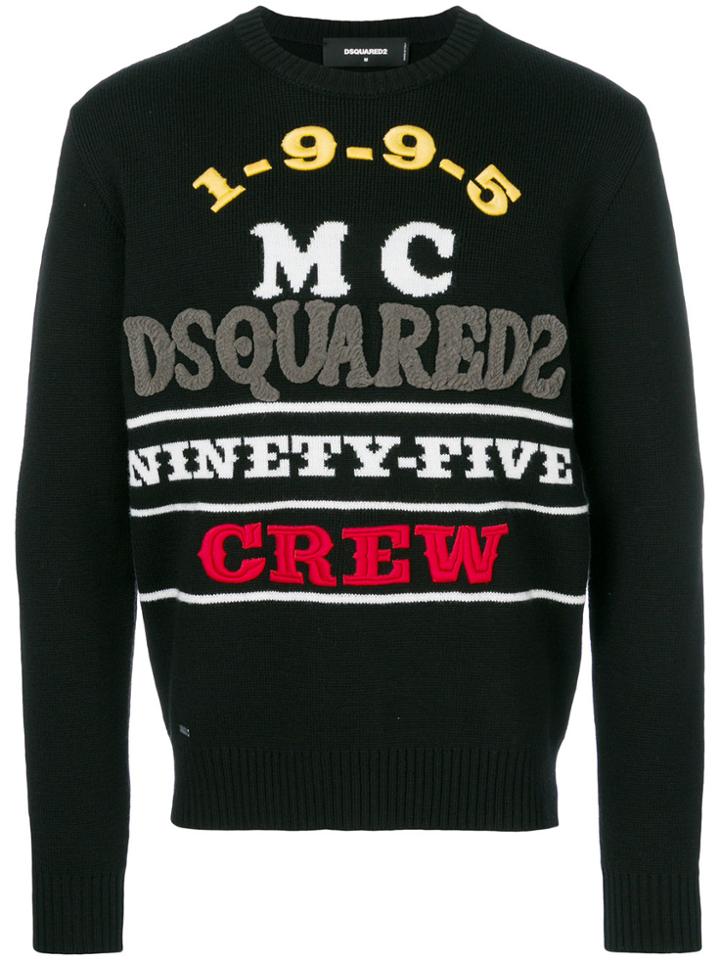 Dsquared2 Ninety-five Crew Jumper - Black