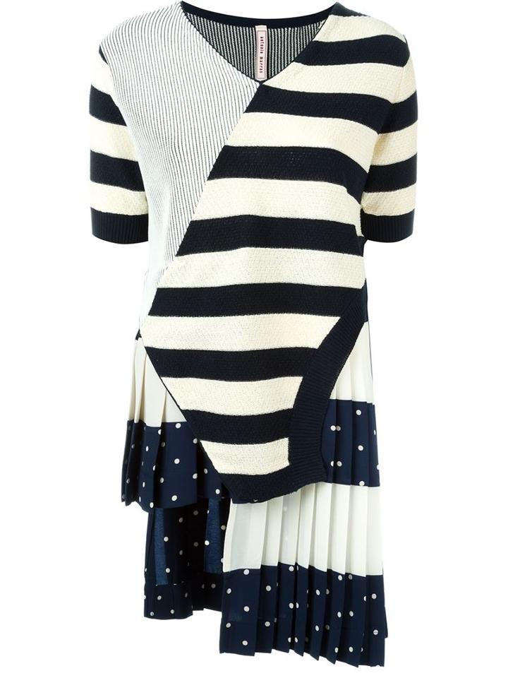 Antonio Marras Patch Striped Knitted Top