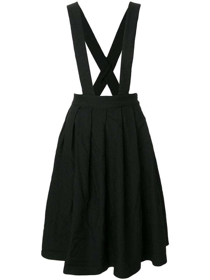 Comme Des Garçons Girl Pinafore Pleated Skirt - Black